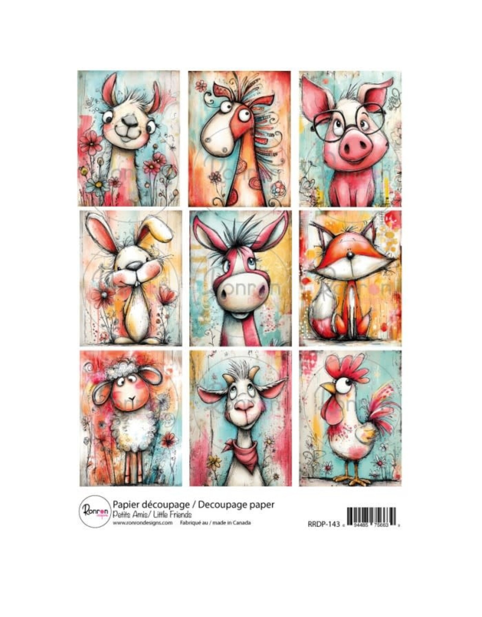 RONRON DESIGNS RONRON DESIGNS PETITS AMIS RICE PAPER