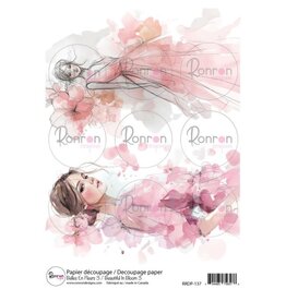 RONRON DESIGNS RONRON DESIGNS BELLES EN FLEURS 3 RICE PAPER