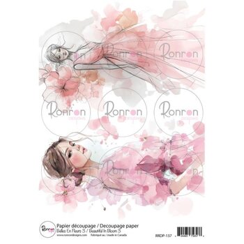 RONRON DESIGNS RONRON DESIGNS BELLES EN FLEURS 3 RICE PAPER