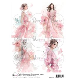 RONRON DESIGNS RONRON DESIGNS BELLES EN FLEURS RICE PAPER