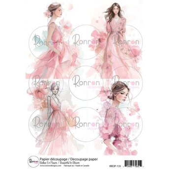 RONRON DESIGNS RONRON DESIGNS BELLES EN FLEURS RICE PAPER
