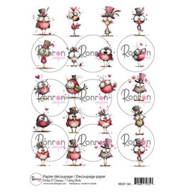 RONRON DESIGNS RONRON DESIGNS DRÔLES D'OISEAUX RICE PAPER