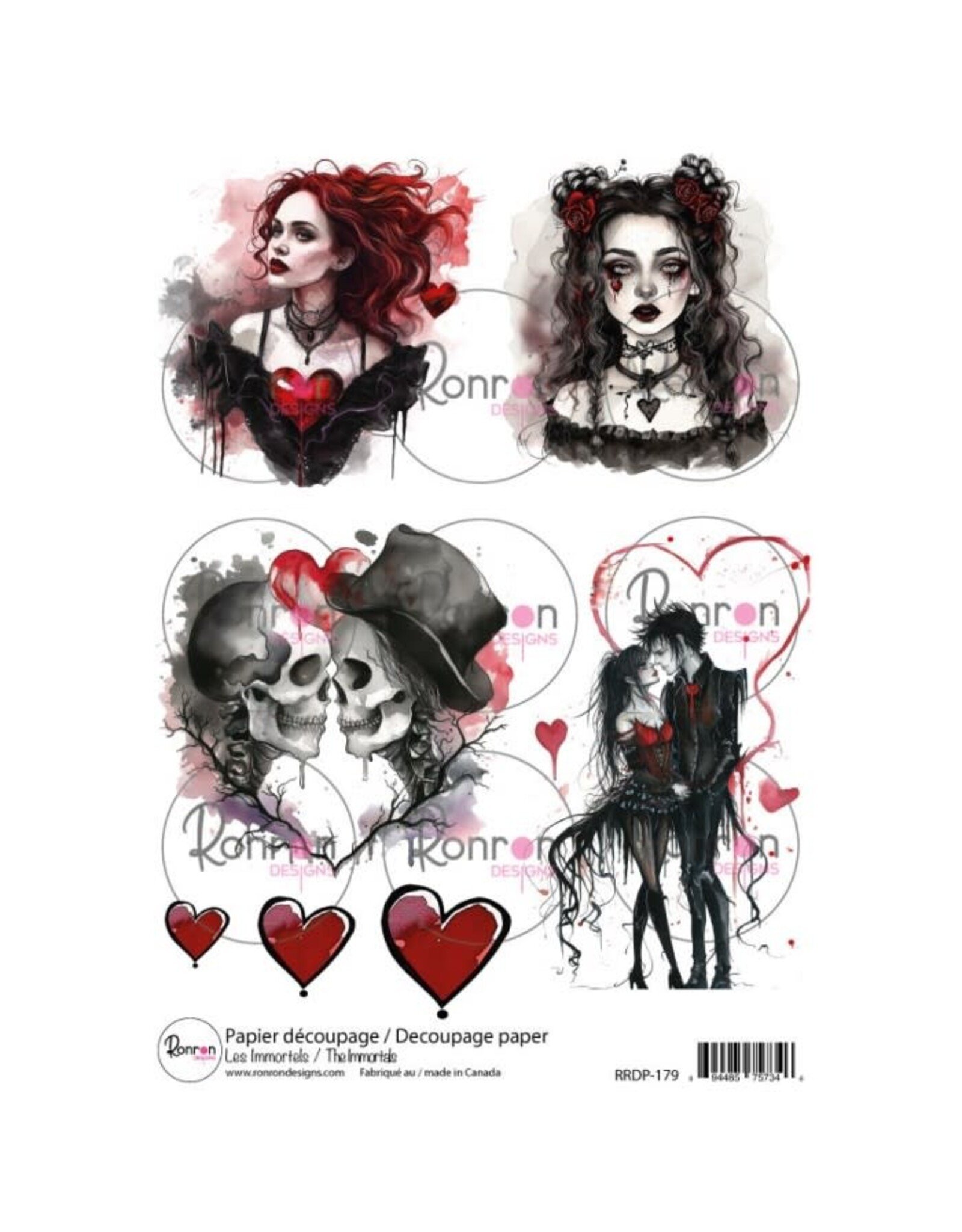 RONRON DESIGNS RONRON DESIGNS LES IMMORTELS RICE PAPER