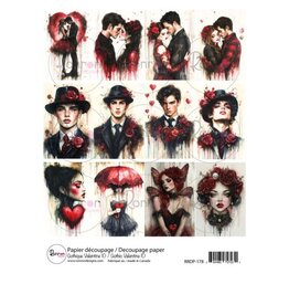 RONRON DESIGNS RONRON DESIGNS GOTHIQUE VALENTINE 10 RICE PAPER