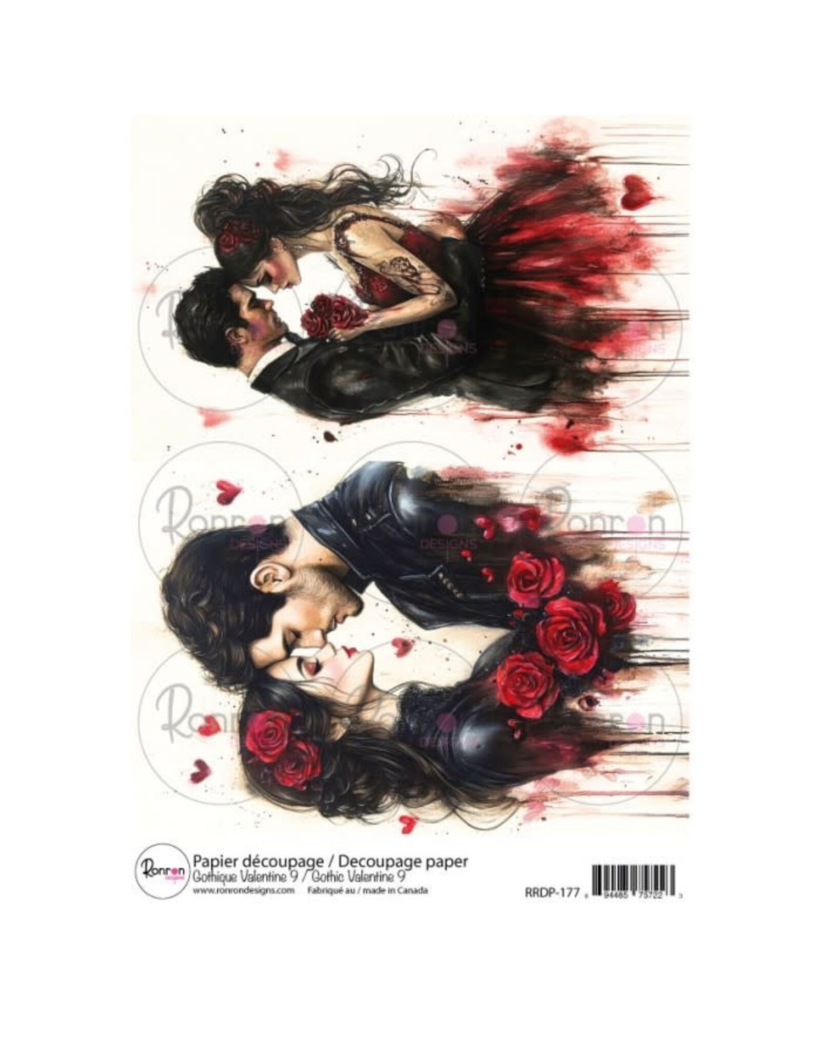 RONRON DESIGNS RONRON DESIGNS GOTHIQUE VALENTINE 9 RICE PAPER
