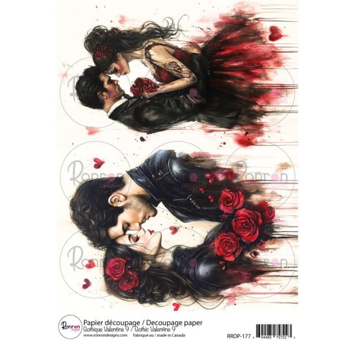 RONRON DESIGNS RONRON DESIGNS GOTHIQUE VALENTINE 9 RICE PAPER