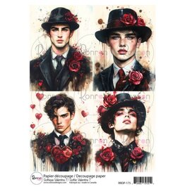 RONRON DESIGNS RONRON DESIGNS GOTHIQUE VALENTINE 7 RICE PAPER