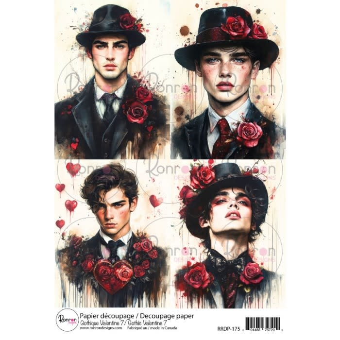 RONRON DESIGNS RONRON DESIGNS GOTHIQUE VALENTINE 7 RICE PAPER