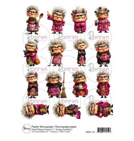 RONRON DESIGNS RONRON DESIGNS GRAND-MAMAN GROGNON 2 RICE PAPER