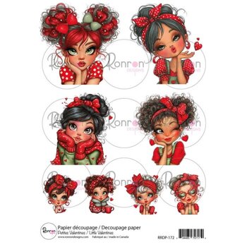 RONRON DESIGNS RONRON DESIGNS PETITES VALENTINES RICE PAPER
