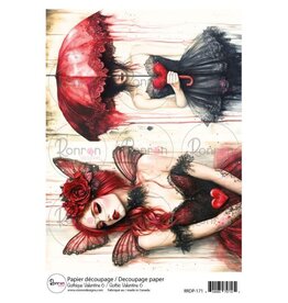 RONRON DESIGNS RONRON DESIGNS GOTHIQUE VALENTINE 6 RICE PAPER