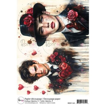 RONRON DESIGNS RONRON DESIGNS GOTHIQUE VALENTINE 4 RICE PAPER