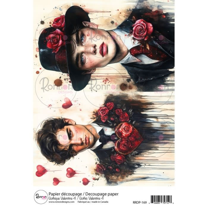 RONRON DESIGNS RONRON DESIGNS GOTHIQUE VALENTINE 4 RICE PAPER