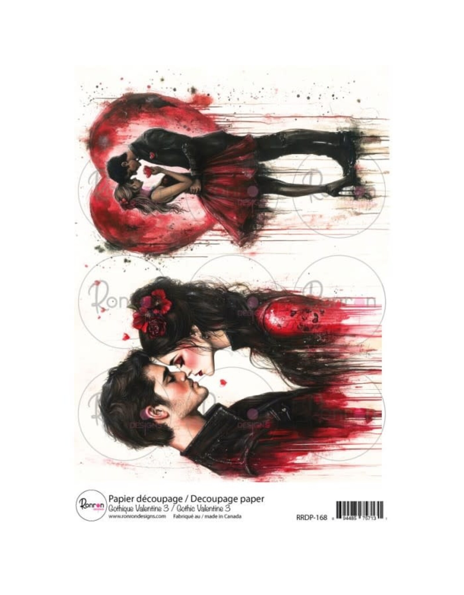 RONRON DESIGNS RONRON DESIGNS GOTHIQUE VALENTINE 3 RICE PAPER