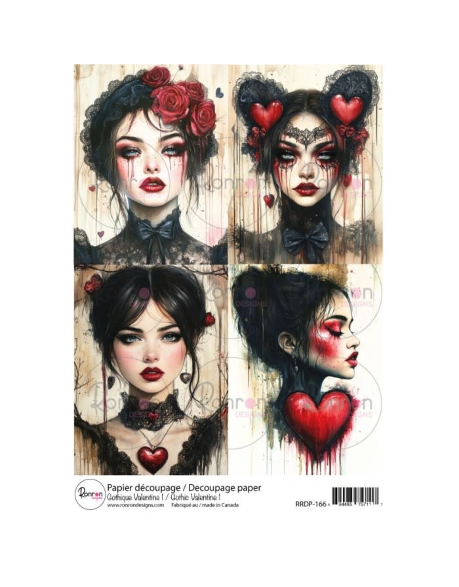 RONRON DESIGNS RONRON DESIGNS GOTHIQUE VALENTINE RICE PAPER