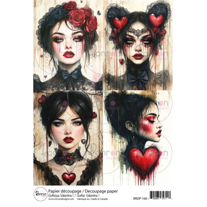 RONRON DESIGNS RONRON DESIGNS GOTHIQUE VALENTINE RICE PAPER