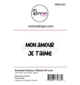 RONRON DESIGNS RONRON DESIGNS SOUHAITS D'AMOUR FOAM STAMP SET