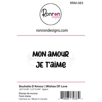 RONRON DESIGNS RONRON DESIGNS SOUHAITS D'AMOUR FOAM STAMP SET