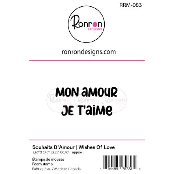 RONRON DESIGNS RONRON DESIGNS SOUHAITS D'AMOUR FOAM STAMP SET