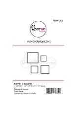 RONRON DESIGNS RONRON DESIGNS CARRÉS FOAM STAMP SET