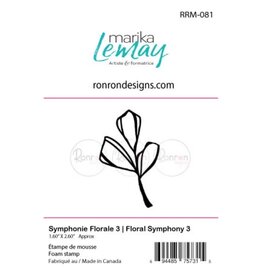 RONRON DESIGNS RONRON DESIGNS SYMPHONIE FLORALE 3 FOAM STAMP