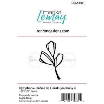 RONRON DESIGNS RONRON DESIGNS SYMPHONIE FLORALE 3 FOAM STAMP