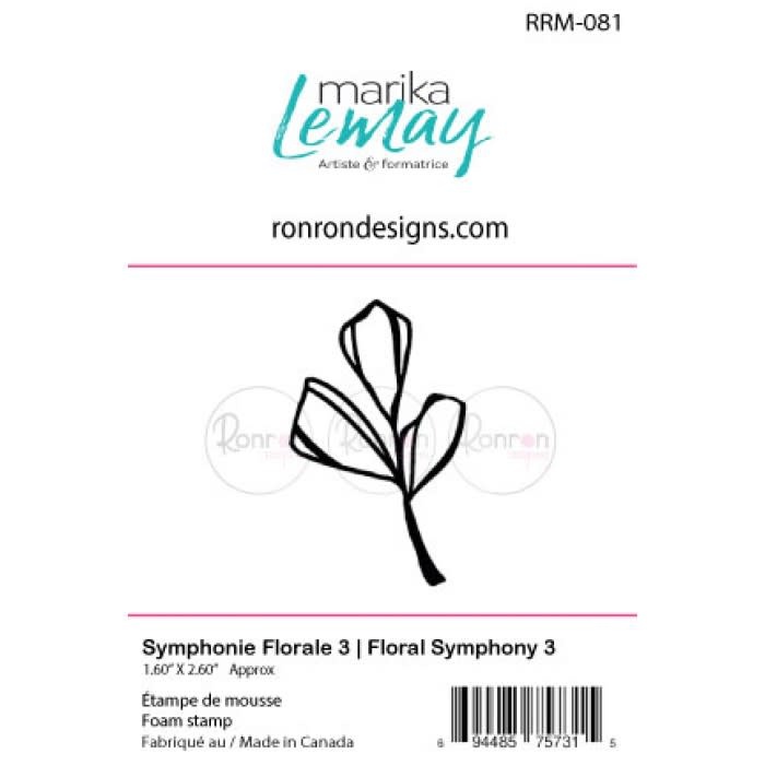 RONRON DESIGNS RONRON DESIGNS SYMPHONIE FLORALE 3 FOAM STAMP