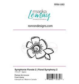 RONRON DESIGNS RONRON DESIGNS SYMPHONIE FLORALE 2 FOAM STAMP