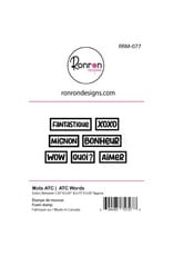 RONRON DESIGNS RONRON DESIGNS MOTS ATC FOAM STAMP SET