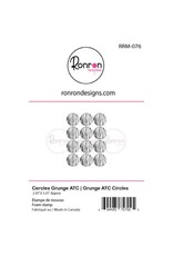 RONRON DESIGNS RONRON DESIGNS CERCLES GRUNGE ATC FOAM STAMP