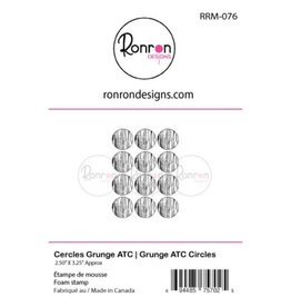 RONRON DESIGNS RONRON DESIGNS CERCLES GRUNGE ATC FOAM STAMP