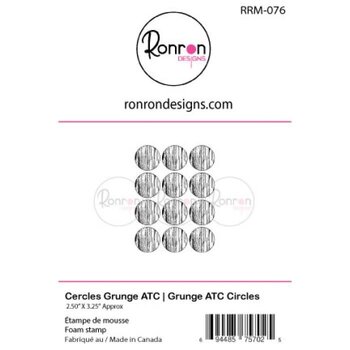 RONRON DESIGNS RONRON DESIGNS CERCLES GRUNGE ATC FOAM STAMP