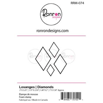 RONRON DESIGNS RONRON DESIGNS LOSANGES FOAM STAMP SET