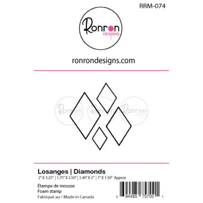 RONRON DESIGNS RONRON DESIGNS LOSANGES FOAM STAMP SET
