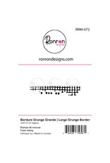 RONRON DESIGNS RONRON DESIGNS BORDURE GRUNGE GRANDE FOAM STAMP