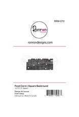 RONRON DESIGNS RONRON DESIGNS FOND CARRÉ FOAM STAMP