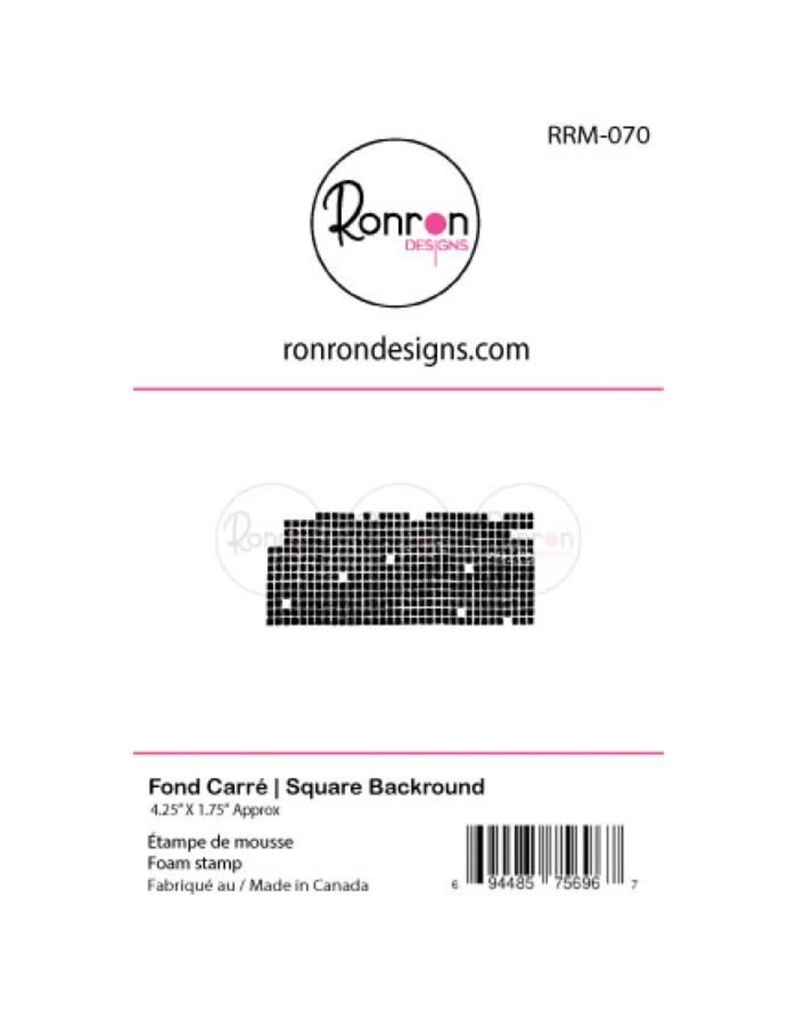 RONRON DESIGNS RONRON DESIGNS FOND CARRÉ FOAM STAMP