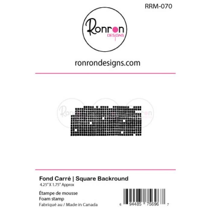 RONRON DESIGNS RONRON DESIGNS FOND CARRÉ FOAM STAMP