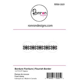 RONRON DESIGNS RONRON DESIGNS BORDURE FIORITURE FOAM STAMP