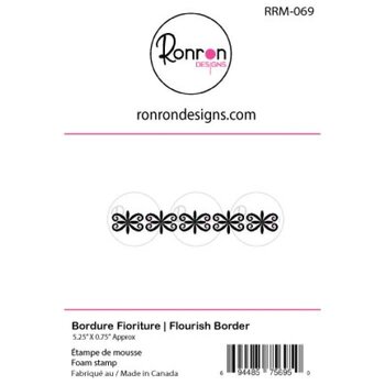 RONRON DESIGNS RONRON DESIGNS BORDURE FIORITURE FOAM STAMP