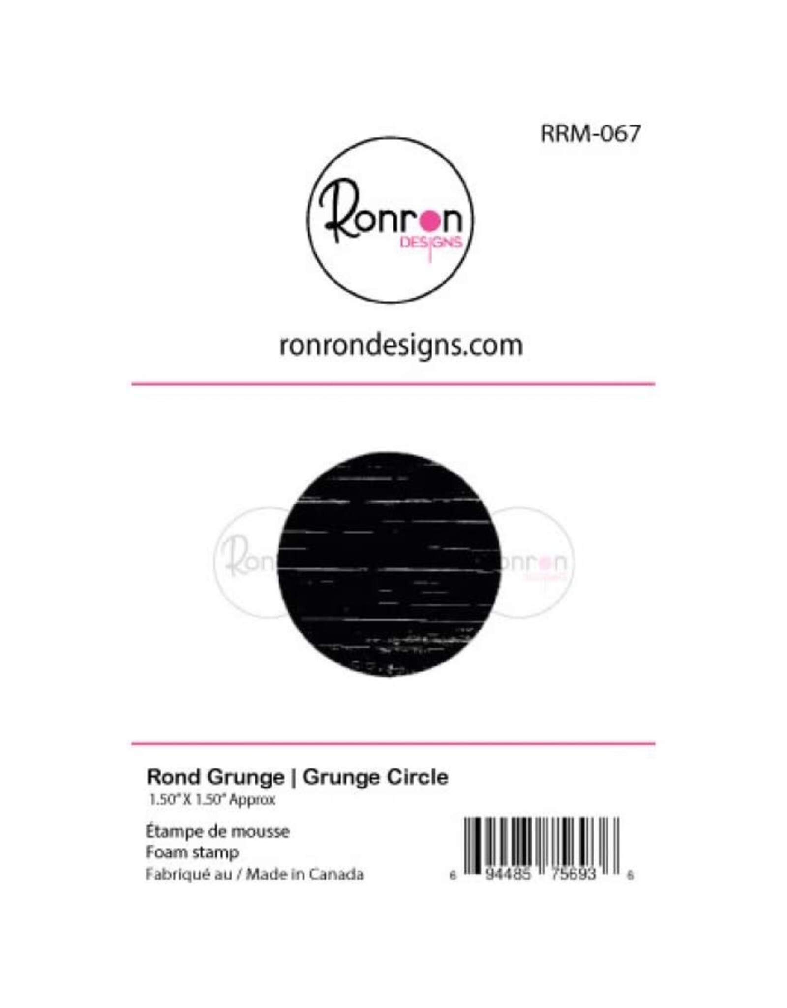 RONRON DESIGNS RONRON DESIGNS ROND GRUNGE FOAM STAMP