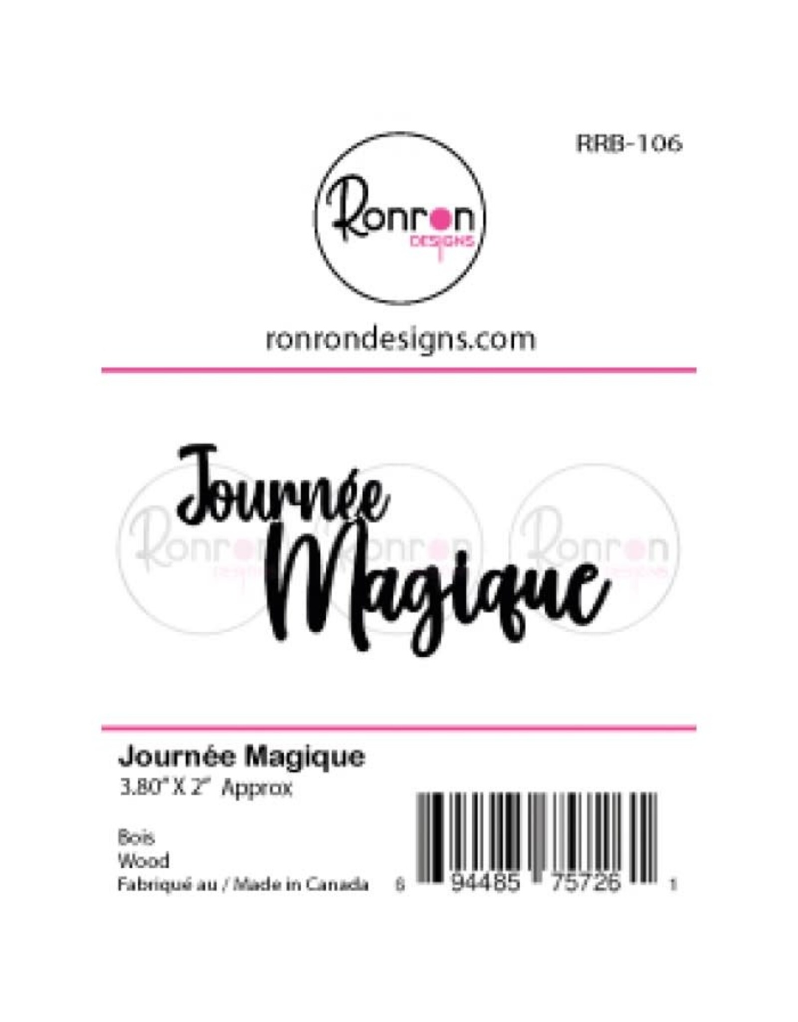 RONRON DESIGNS RONRON DESIGNS JOURNÉE MAGIQUE WOOD PIECES