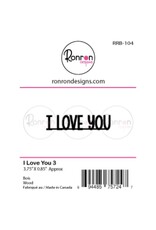 RONRON DESIGNS RONRON DESIGNS I LOVE YOU 3 WOOD PIECES