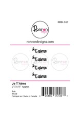 RONRON DESIGNS RONRON DESIGNS JE T'AIME WOOD PIECES