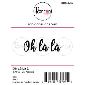 RONRON DESIGNS RONRON DESIGNS OH LÀ LÀ 2 WOOD PIECES