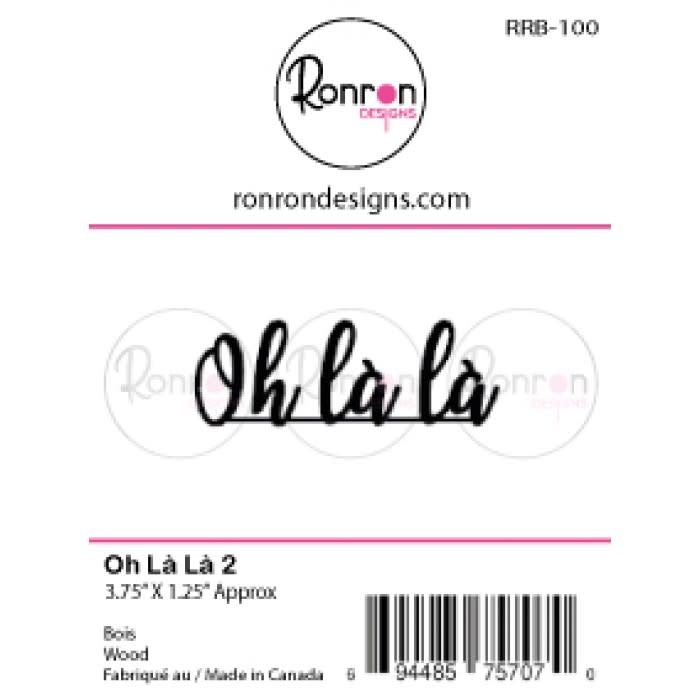 RONRON DESIGNS RONRON DESIGNS OH LÀ LÀ 2 WOOD PIECES