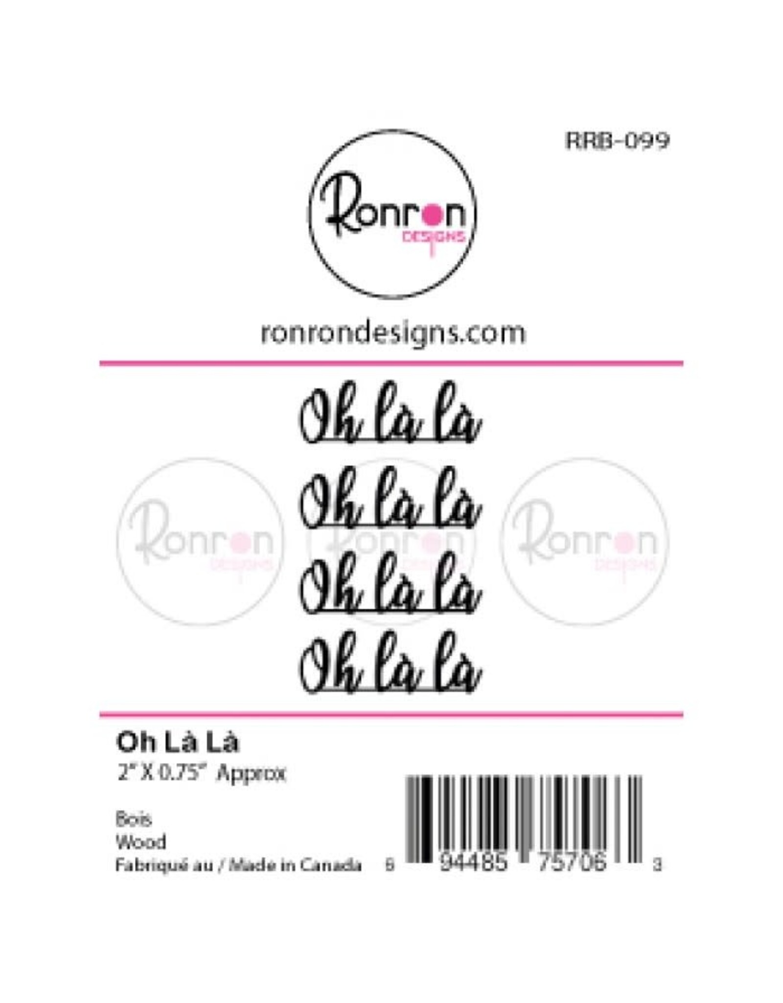 RONRON DESIGNS RONRON DESIGNS OH LÀ LÀ WOOD PIECES