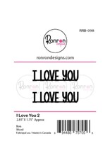 RONRON DESIGNS RONRON DESIGNS I LOVE YOU 2 WOOD PIECES