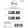 RONRON DESIGNS RONRON DESIGNS I LOVE YOU 2 WOOD PIECES