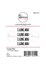RONRON DESIGNS RONRON DESIGNS I LOVE YOU WOOD PIECES